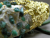 AKT Emerald in the Rough Pendant