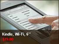 Kindle, Wi-Fi, 6'' E Ink Display - includes Special Offers & Sponsored Screensavers