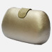 Handmade Silver Faux Leather Minaudiere