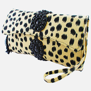 Leopard Print Clutch Bag