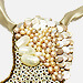 Moon Shaped Ivory Pearl Necklace
