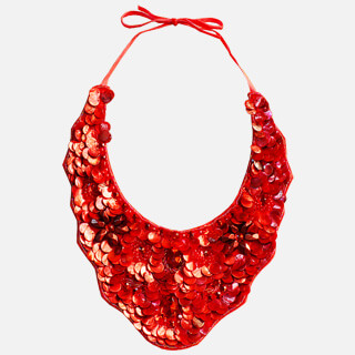 Red Mother of Pearl Necklace