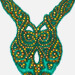 Turquoise Metal Studded Necklace