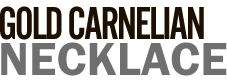 14k Yellow Gold Carnelian Necklace with Red Serpentine Pendant 14k Yellow Gold Carnelian Necklace with Red Serpentine Pendant